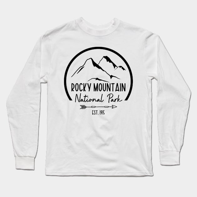 Rocky Mountain National Park Long Sleeve T-Shirt by Xtian Dela ✅